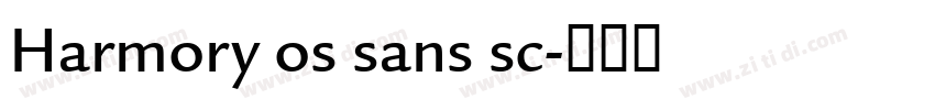 Harmory os sans sc字体转换